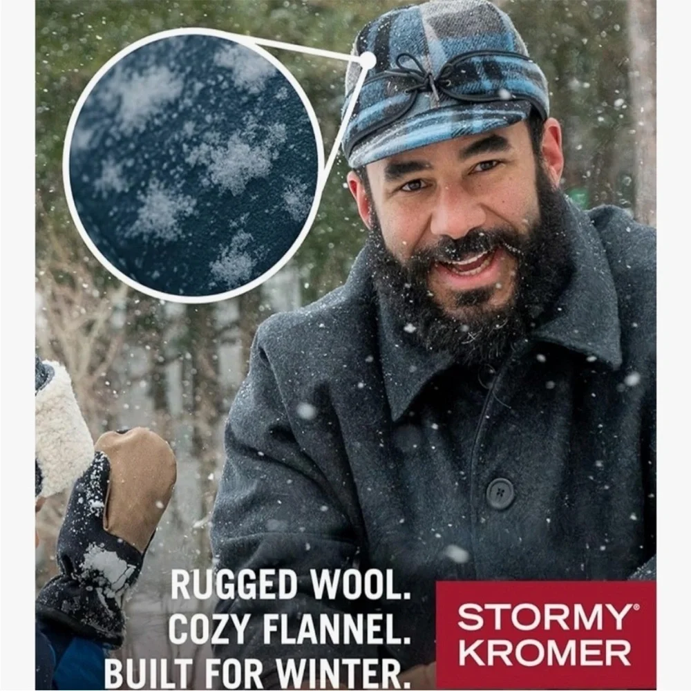 Stormy Kromer The‎ Original Cap, Wool Blend Hat, Warm Winter Outdoor Cap